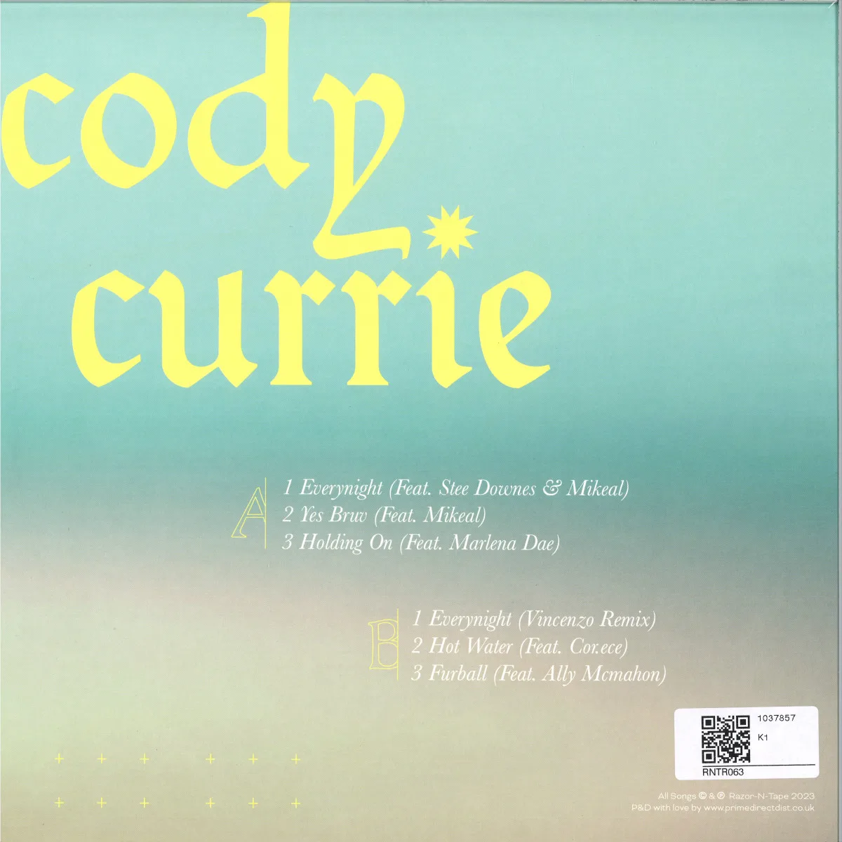 Back cover — Cody Currie — Cody Currie EP