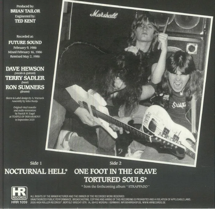 Обратная сторона обложки — SLAUGHTER — Nocturnal Hell (40th Anniversary Edition)