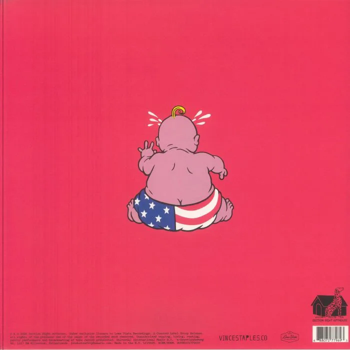 Back cover — Vince STAPLES — Cry Baby