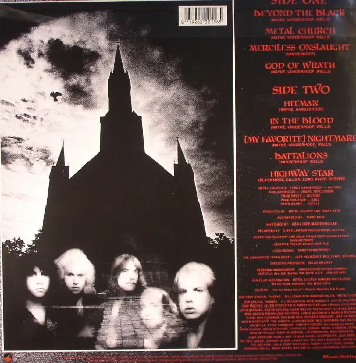 Обратная сторона обложки — METAL CHURCH — Metal Church