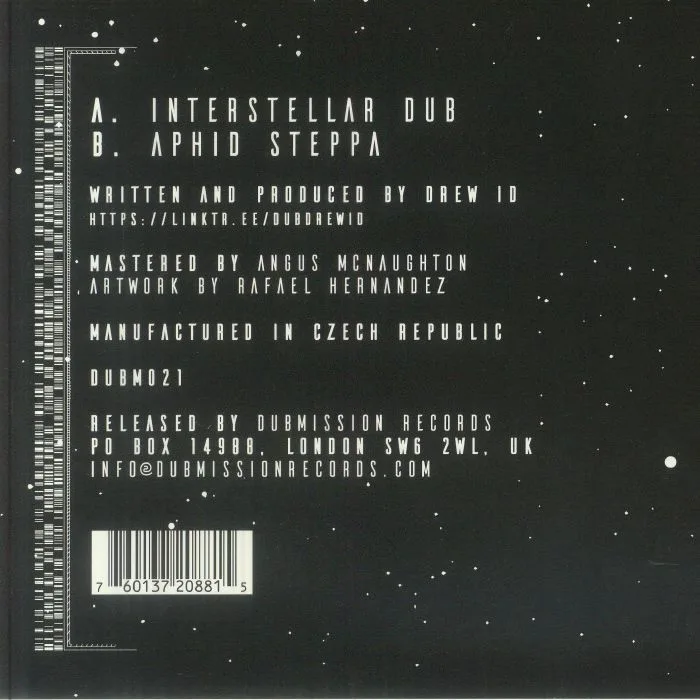 Back cover — DREW ID — Interstellar Dub