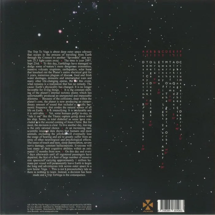 Обратная сторона обложки — Jeff MILLS — The Trip To Vega