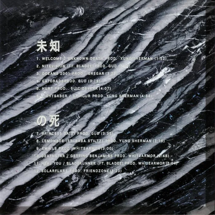 Back cover — YUNG LEAN — Unknown Death 2002
