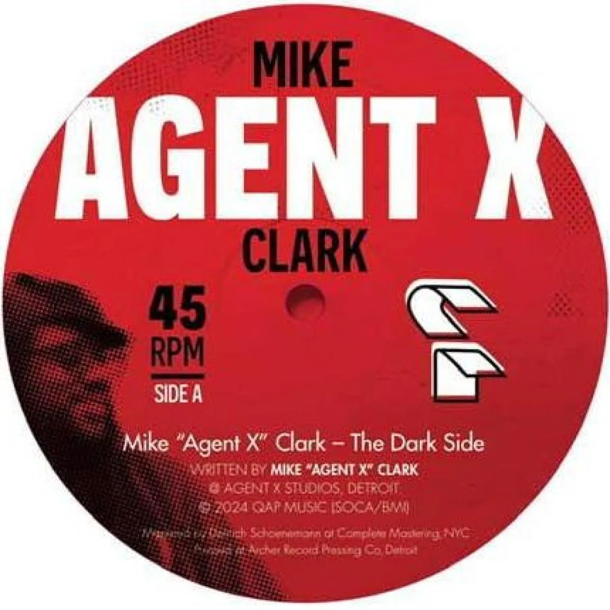 Лицевая сторона обложки — Mike Agent X Clark — The Dark Side EP