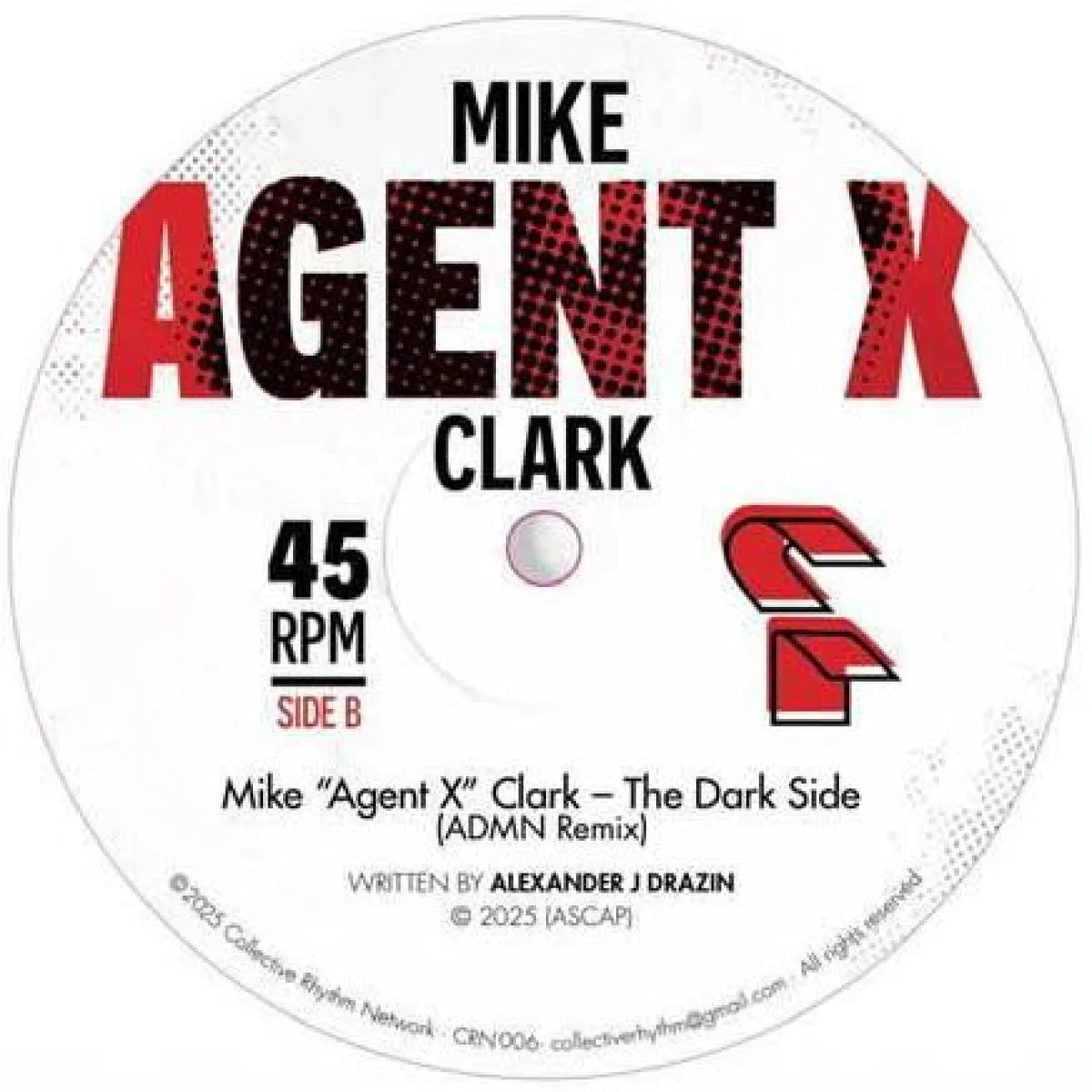 Обратная сторона обложки — Mike Agent X Clark — The Dark Side EP