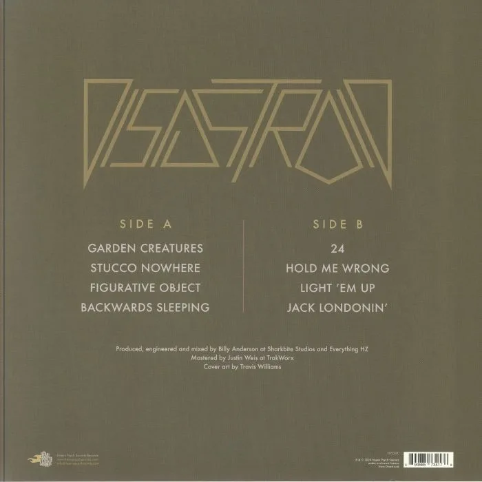 Back cover — DISASTROID — Garden Creatures