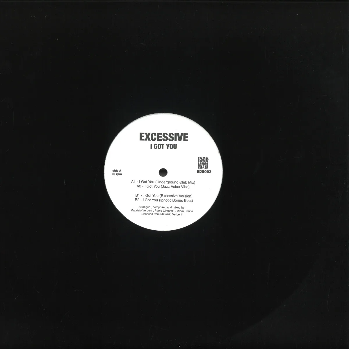 Обратная сторона обложки — Excessive — I Got You EP