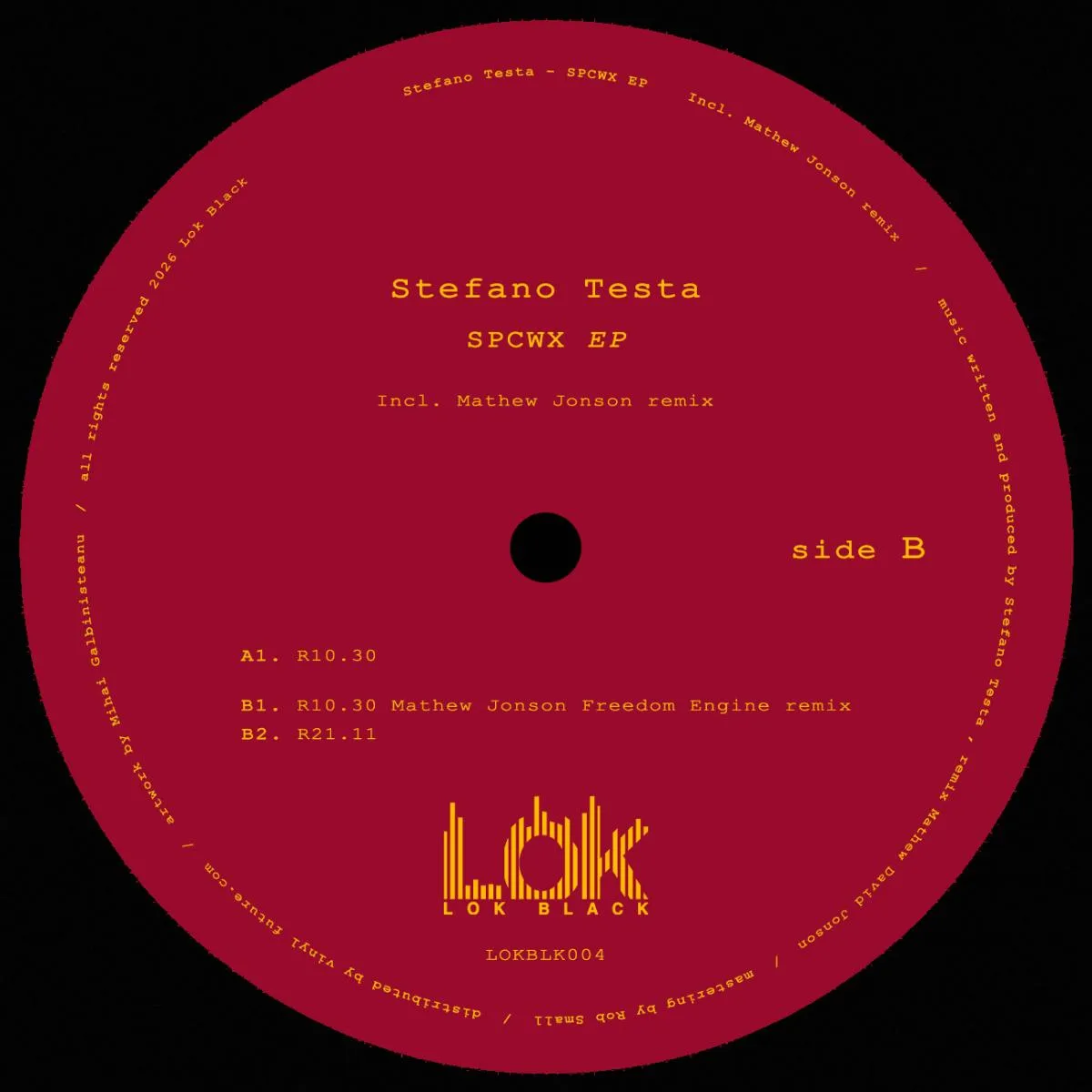 Back cover — Stefano Testa — SPCWX EP