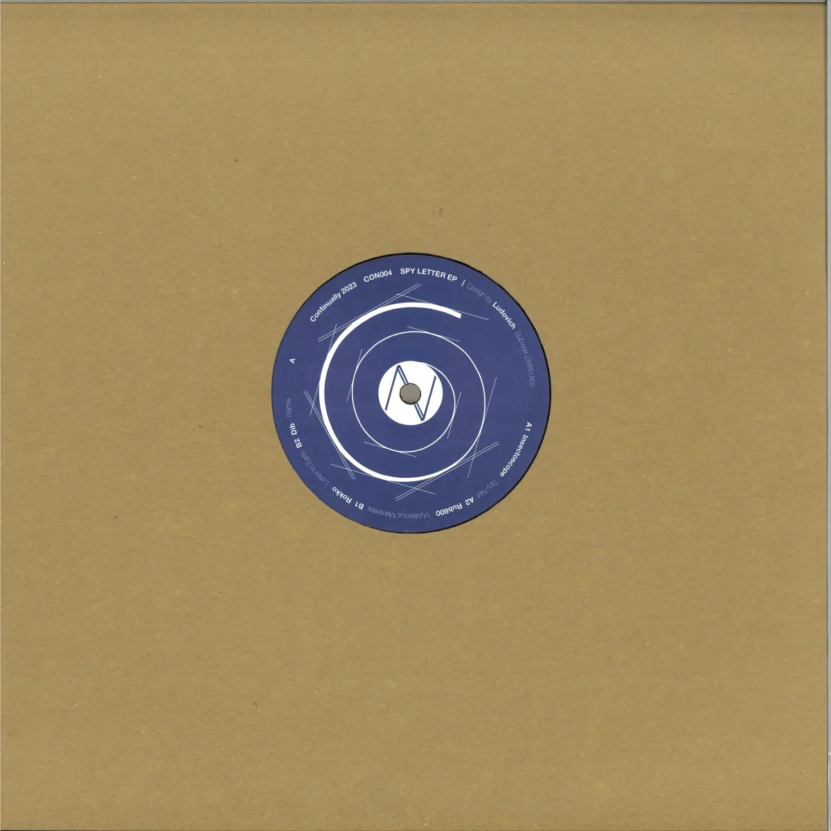 Обратная сторона обложки — Various — Spy Letter EP