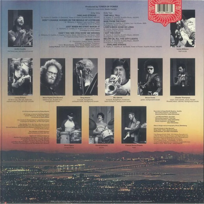 Обратная сторона обложки — TOWER OF POWER — Back To Oakland (Start Your Ear Off Right 2026)