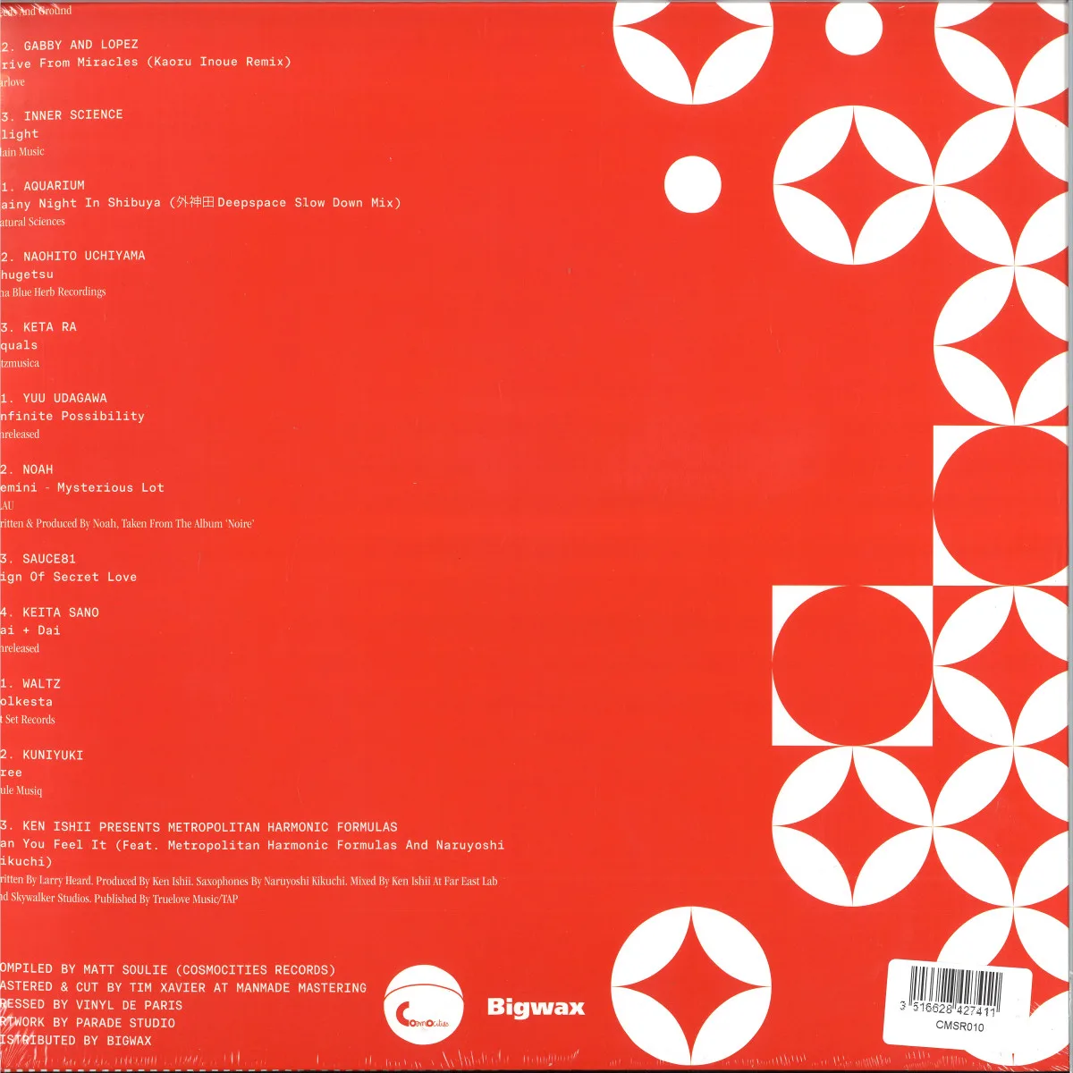 Back cover — Various — Denshi Ongaku No Bigaku - The Aesthetics of Japanese Electronic Music Vol 1 LP 2x12"