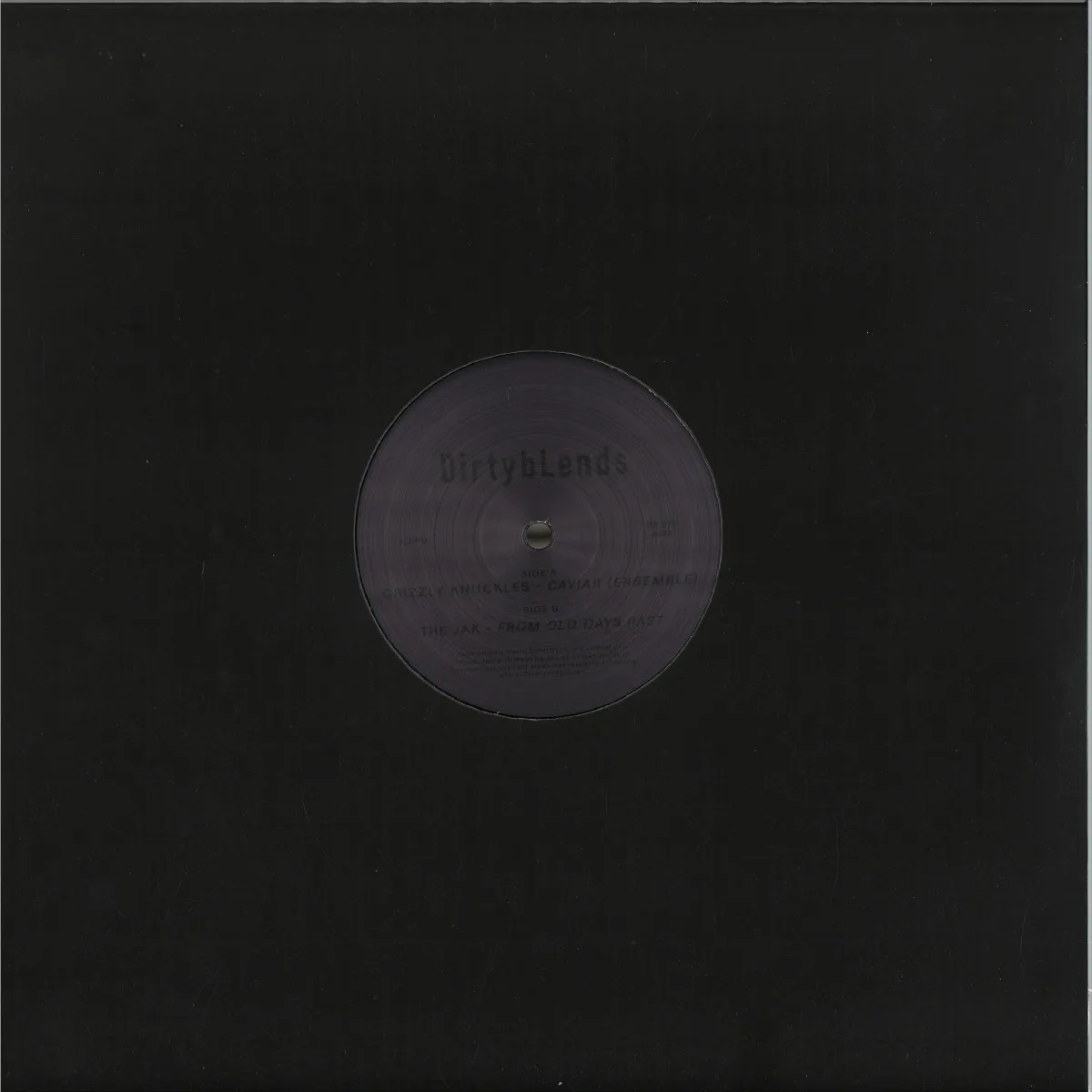 Back cover — Grizzly Knuckles/The Jak — CAVIAR (ENSEMBLE) / FROM OLD DAYS PAST
