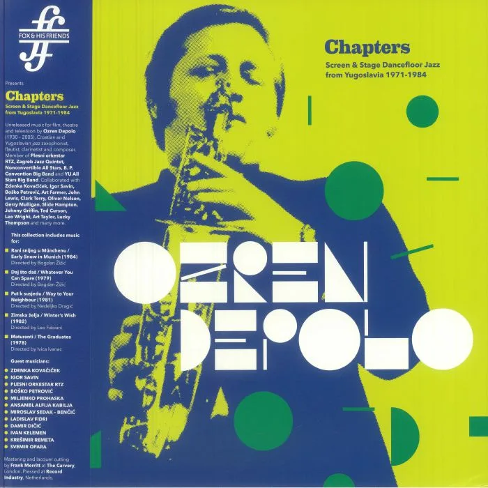 Front cover — Ozren DEPOLO — Chapters (Screen & Stage Dancefloor Jazz From Yugoslavia 1971-1984)