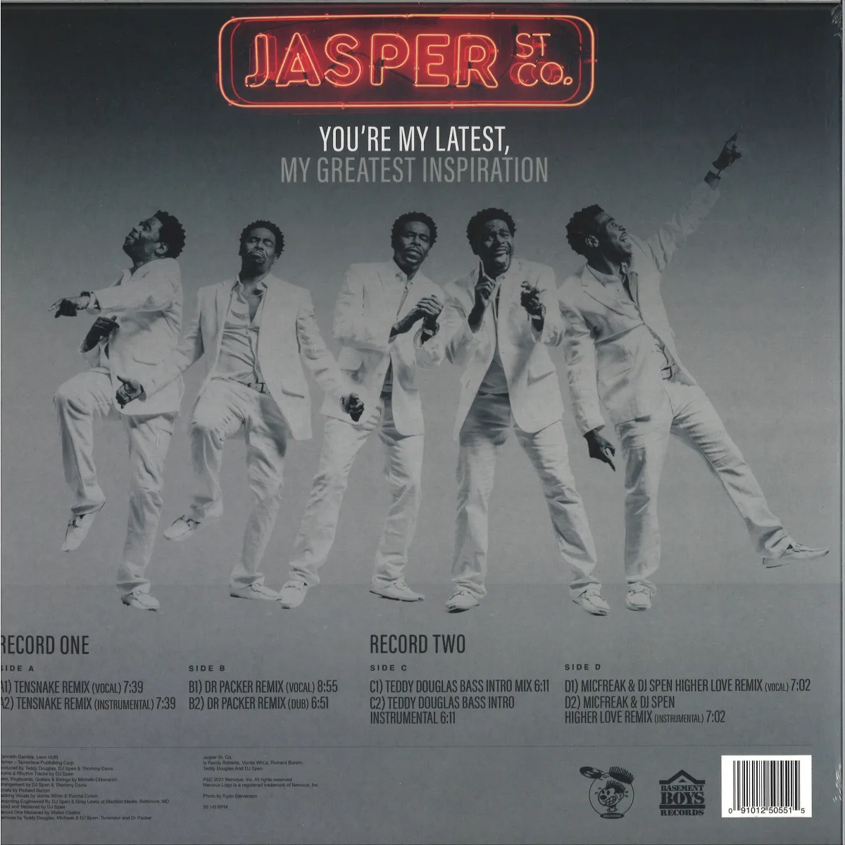 Обратная сторона обложки — Jasper St Co. — You're My Latest, My Greatest Inspiration (Yellow Vinyl)
