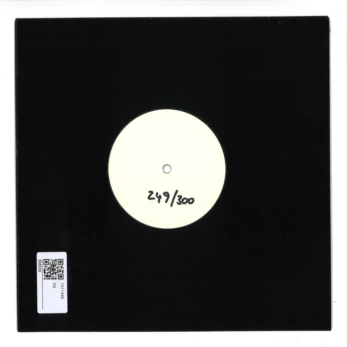 Back cover — Nonentity — D Eq (hand-stamped 10")