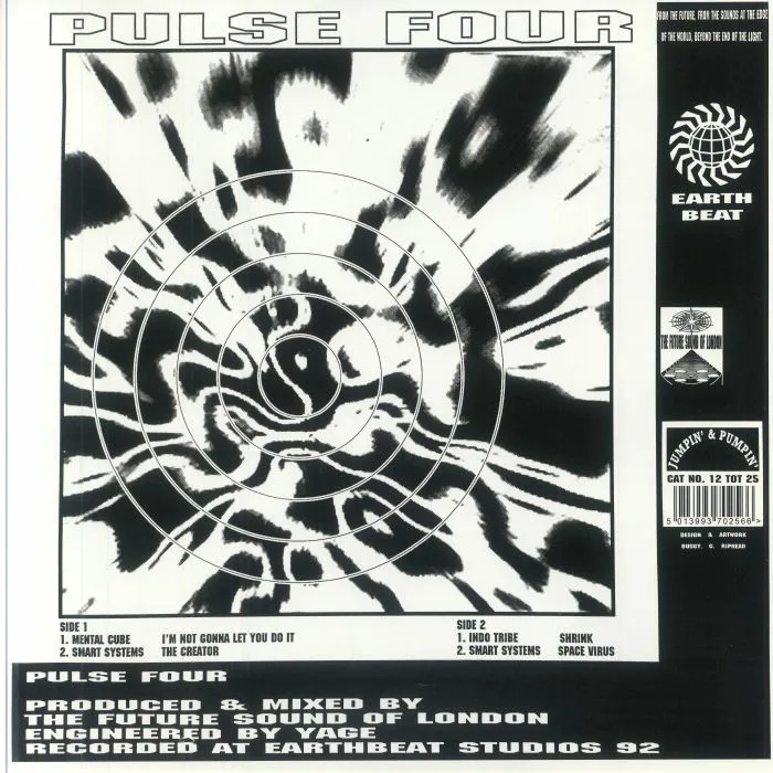 Обратная сторона обложки — MENTAL CUBE / SMART SYSTEMS / INDO TRIBE aka FUTURE SOUND OF LONDON — Pulse Four
