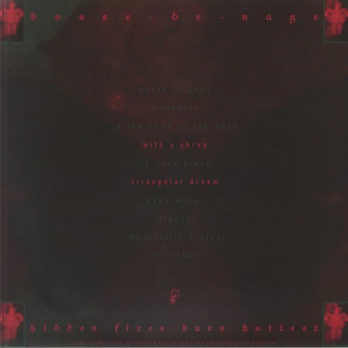 Back cover — BOSSE DE NAGE — Hidden Fires Burn Hottest