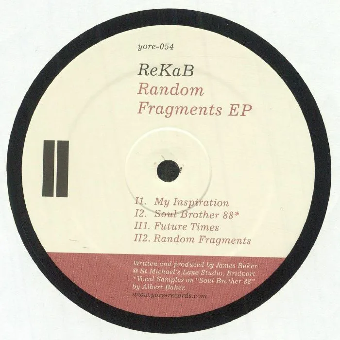 Обратная сторона обложки — REKAB — Random Fragments EP