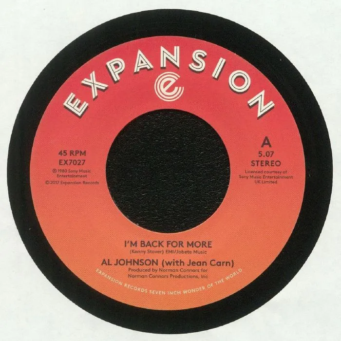 Лицевая сторона обложки — Al with JEAN CARN JOHNSON — I'm Back For More