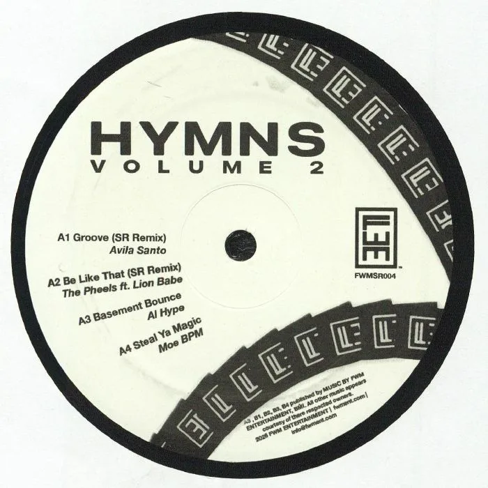 Front cover — Avril SANTO / The PHEELS / AL HYPE / MOE BPM / DJ KERMIT / MARQUINN MASON / STEFAN RINGER / ALI LASHELL / ELLEX SWAVINI / CHRIS IRVIN / STEFAN RINGER — HYMNS Volume 2