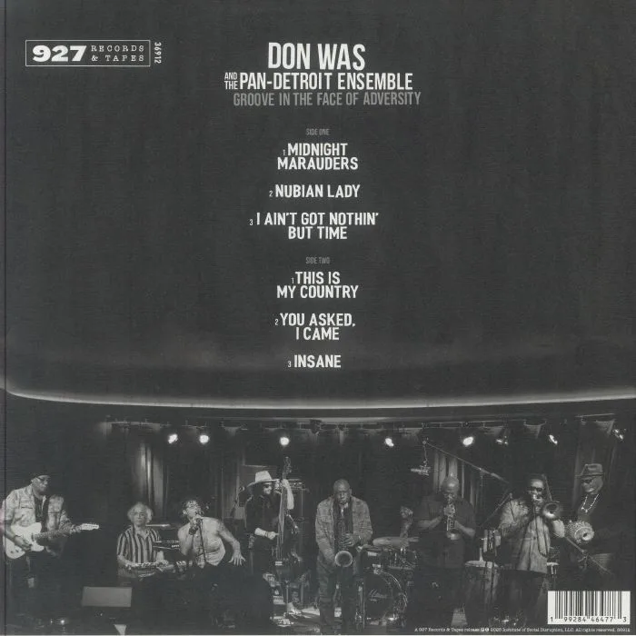 Обратная сторона обложки — DON WAS & THE PAN DETROIT ENSEMBLE — Groove In The Face Of Adversity
