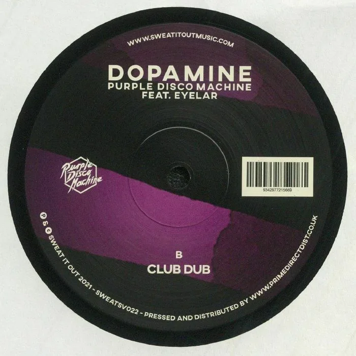 Обратная сторона обложки — PURPLE DISCO MACHINE feat EYELAR — Dopamine (B-STOCK)