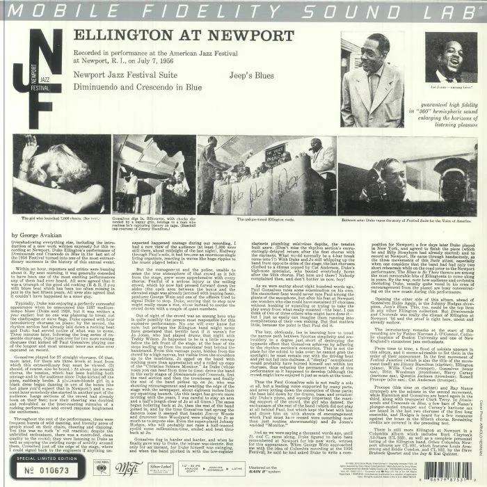 Обратная сторона обложки — Duke ELLINGTON — Ellington At Newport (reissue)