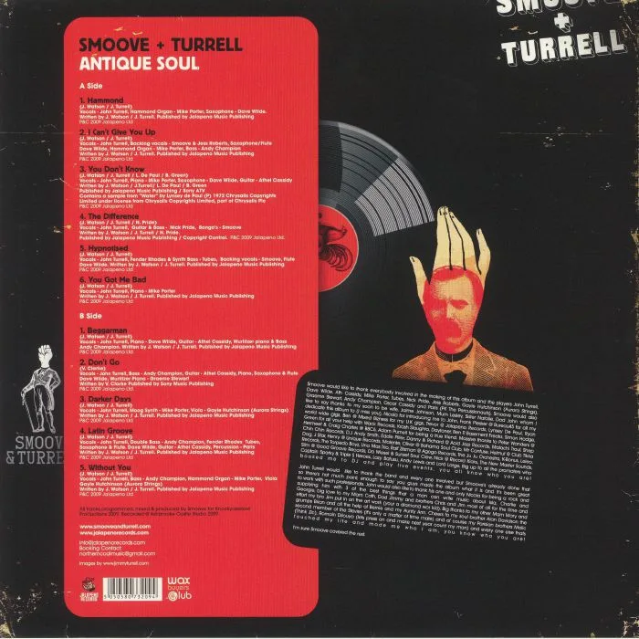 Обратная сторона обложки — SMOOVE & TURRELL — Antique Soul (reissue)