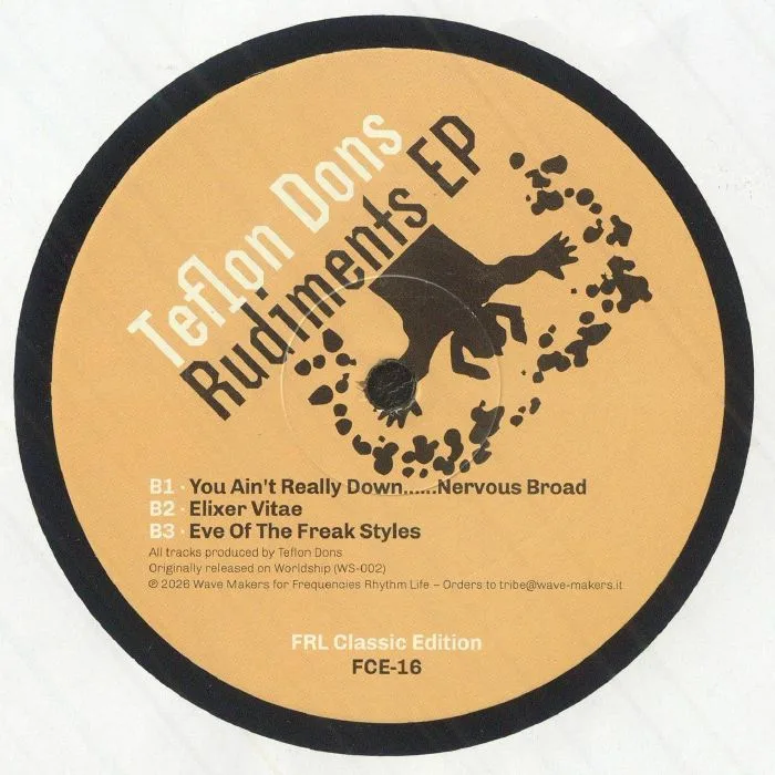 Обратная сторона обложки — Teflon Dons — Rudiments EP (30th Anniversary)