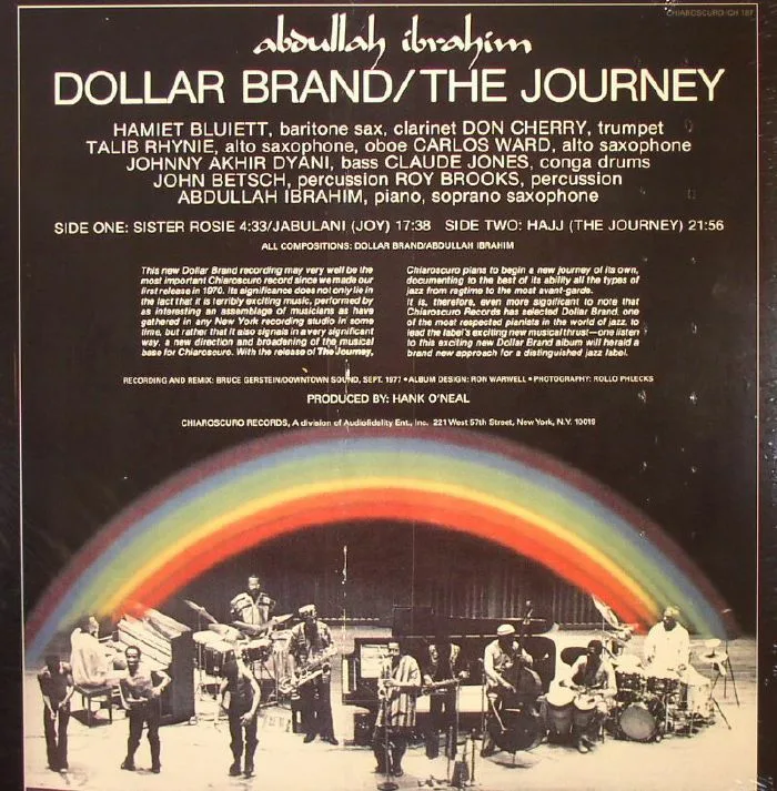 Back cover — Abdullah IBRAHIM / DOLLAR BRAND — The Journey (B-STOCK)