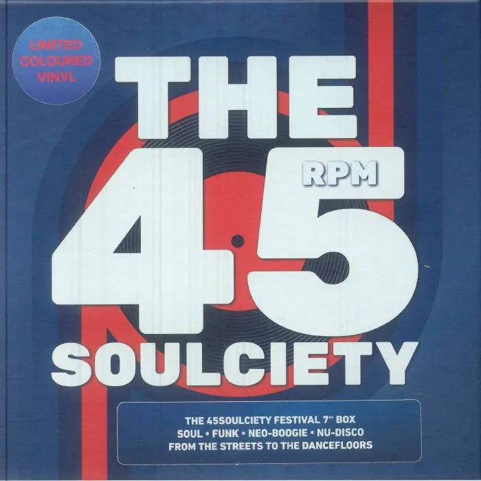 Лицевая сторона обложки — VARIOUS — The 45Soulciety Festival 7" Box: From The Streets To The Dancefloors
