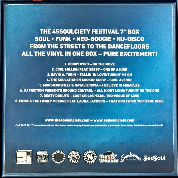 Обратная сторона обложки — VARIOUS — The 45Soulciety Festival 7" Box: From The Streets To The Dancefloors