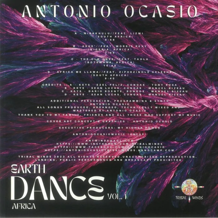 Обратная сторона обложки — Antonio OCASIO — Earth Dance Volume 1: Africa