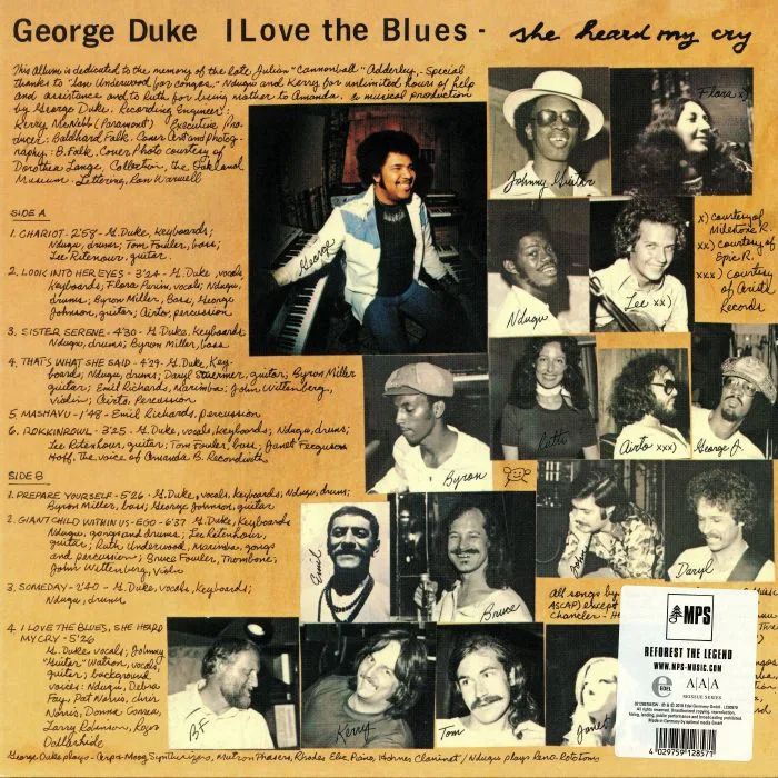 Back cover — George DUKE — I Love The Blues She Heard (remastered)