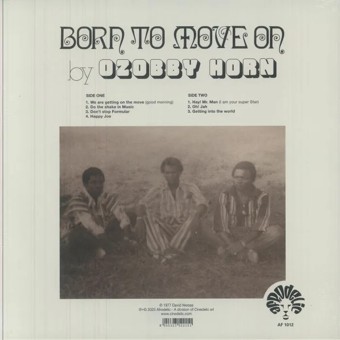 Back cover — OZOBBY HORN — Born To Move