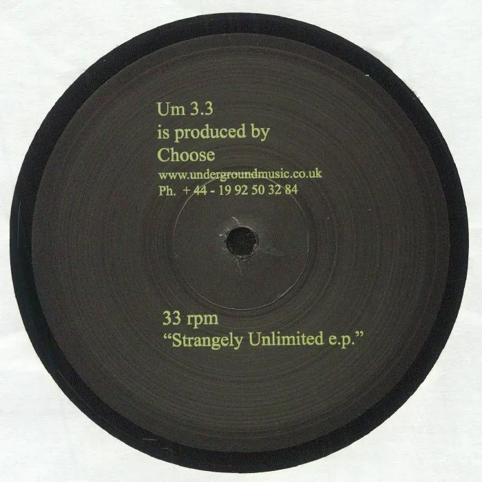 Лицевая сторона обложки — CHOOSE — Strangely Unlimited EP