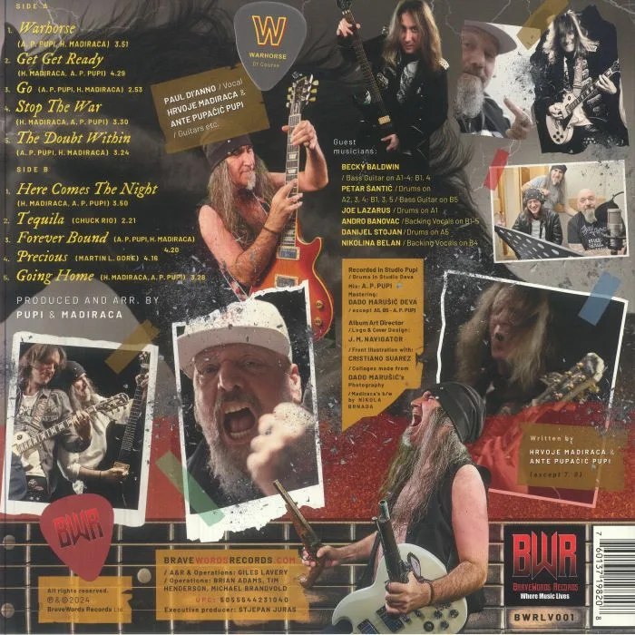 Обратная сторона обложки — PAUL DI'ANNO'S WARHORSE — Paul Di'anno's Warhorse