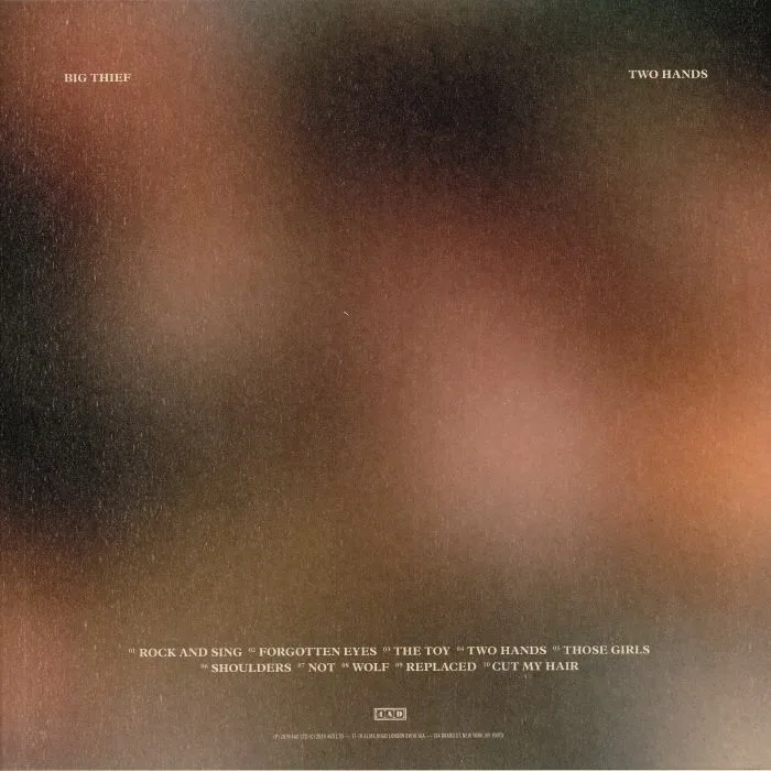 Back cover — BIG THIEF — Two Hands