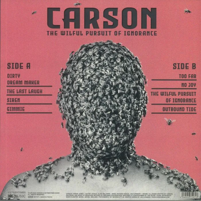 Обратная сторона обложки — CARSON — The Wilful Pursuit Of Ignorance