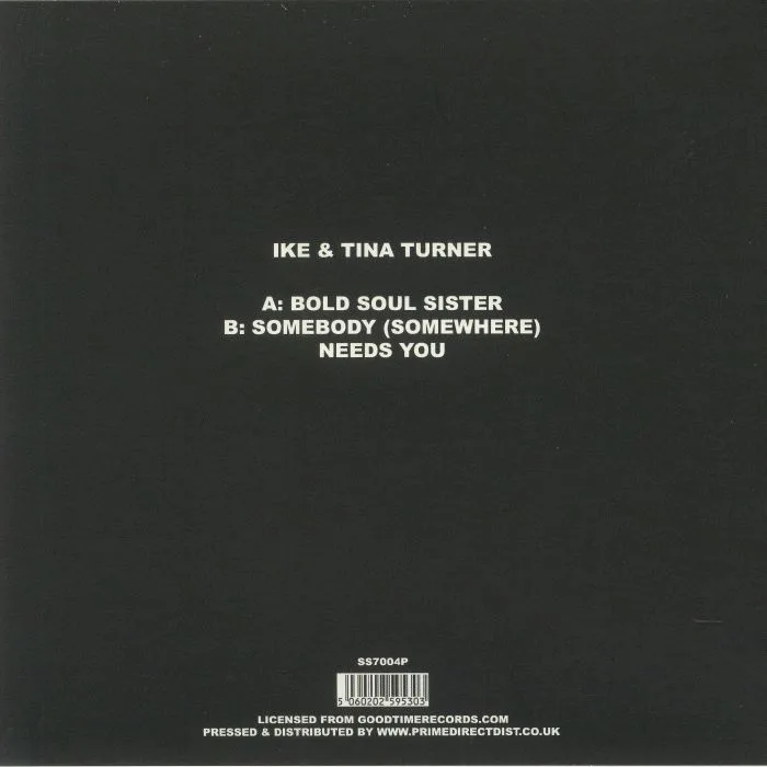 Обратная сторона обложки — IKE & TINA TURNER — Bold Soul Sister (Record Store Day RSD 2021)