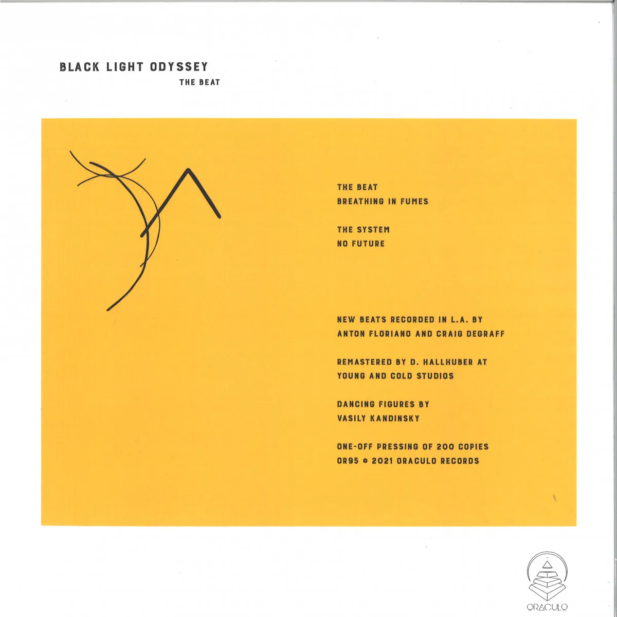 Back cover — Black Light Odyssey — THE BEAT EP