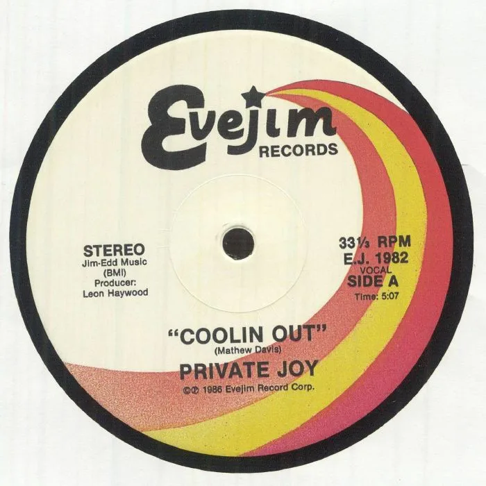 Лицевая сторона обложки — PRIVATE JOY — Coolin Out (reissue)