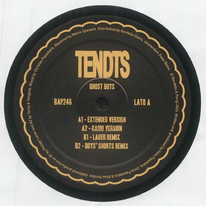 Front cover — TENDTS — Ghost Boys EP