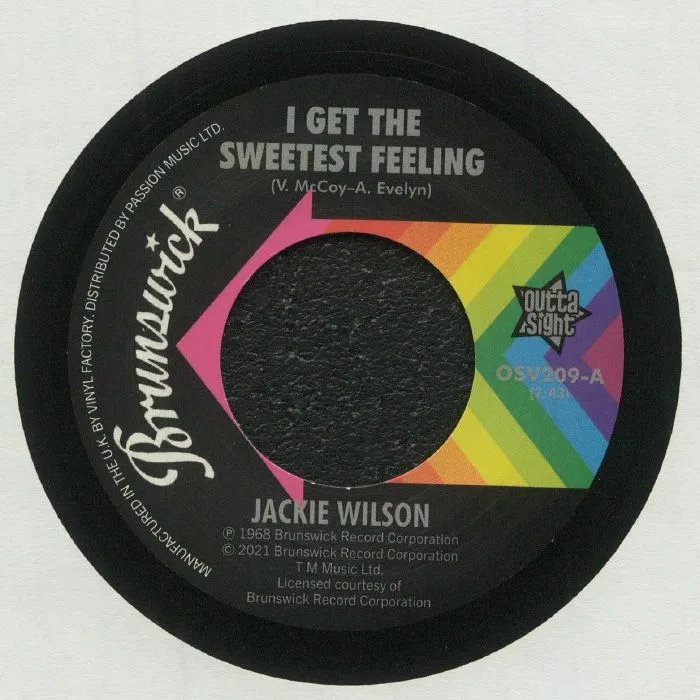 Front cover — Jackie WILSON — I Get The Sweetest Feeling