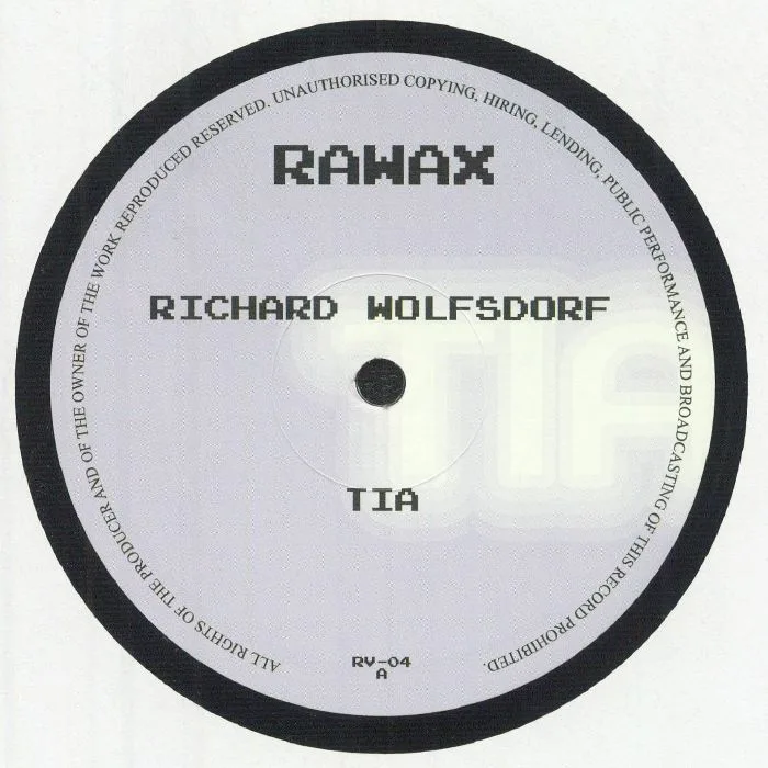 Лицевая сторона обложки — Richard WOLFSDORF aka RICARDO VILLALOBOS — Tia (reissue)