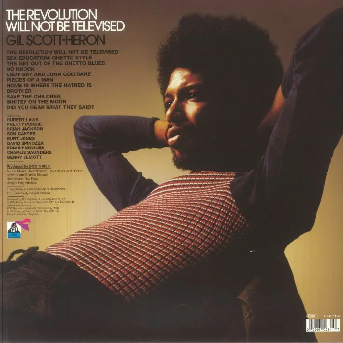 Back cover — Gil SCOTT HERON — The Revolution Will Not Be Televised (reissue)