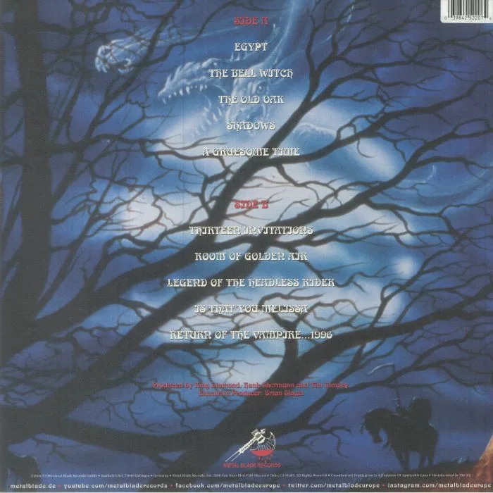Back cover — MERCYFUL FATE — In The Shadows