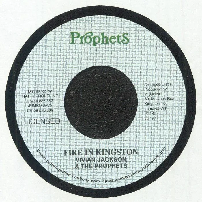 Vivian JACKSON / THE PROPHETS — Fire In Kingston