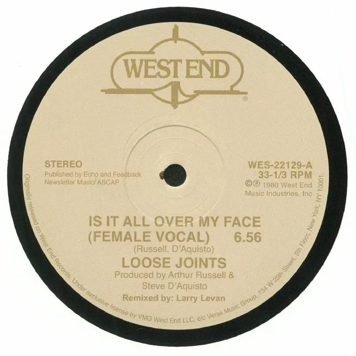 Front cover — LOOSE JOINTS — Is It All Over My Face (remastered)