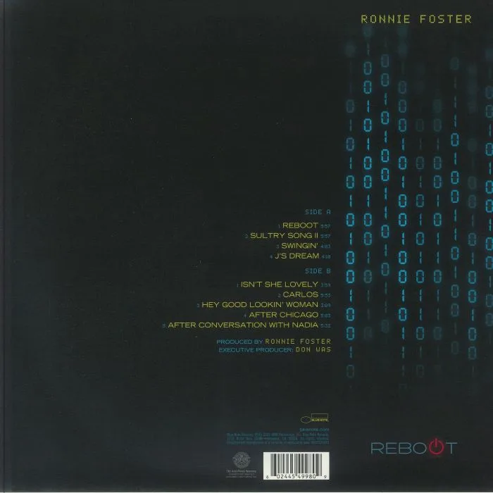 Back cover — Ronnie FOSTER — Reboot